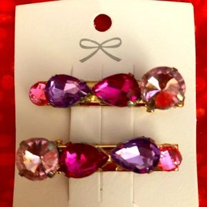 Pink Handmade Hair Clips